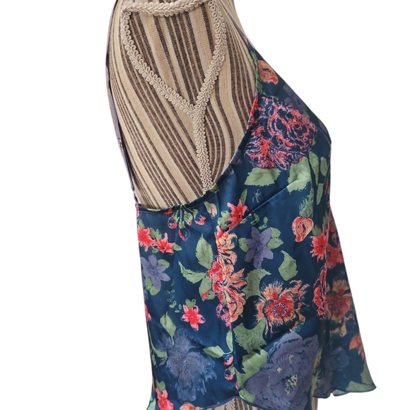Free People Intimately Women Multicolor Flower Spaghetti straps  Tank top Size S - Picture 8 of 12
